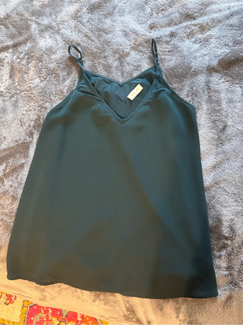 Sophie Rue Teal V-Neck Silk-Look Cami